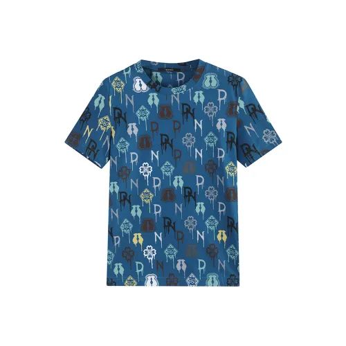 DAVID NAMAN Озерно-голубой Мужская T-рубашка