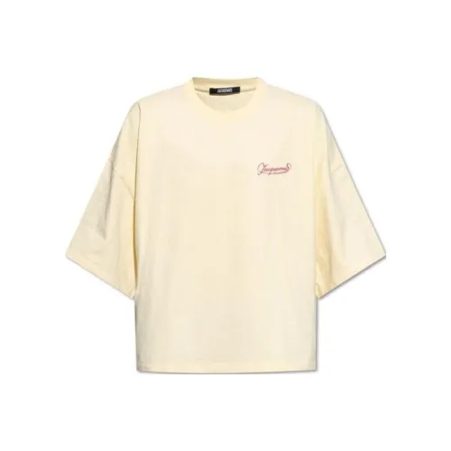 Jacquemus Бежевые Мужские T-рубашки