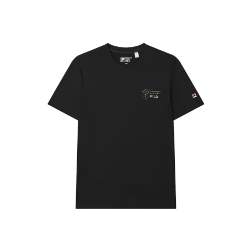 FILA Глубокий Черный BK Мужская Футболка