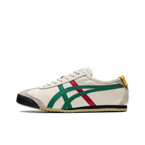 Onitsuka Tiger MEXICO 66 Slip Устойчивый к истиранию Низкий Топ Casual Унисекс Бежевый