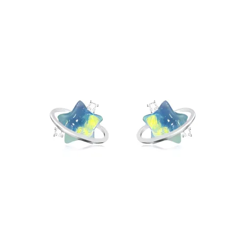 BNNYW Цветная глазурь Серьги-гвоздики Женские