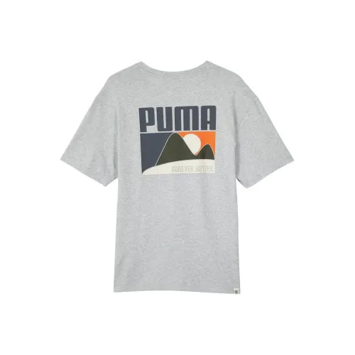 PUMA Серый Мужской T-Рубашки