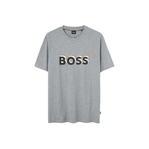 Hugo Boss Серые Мужские T-Рубашки