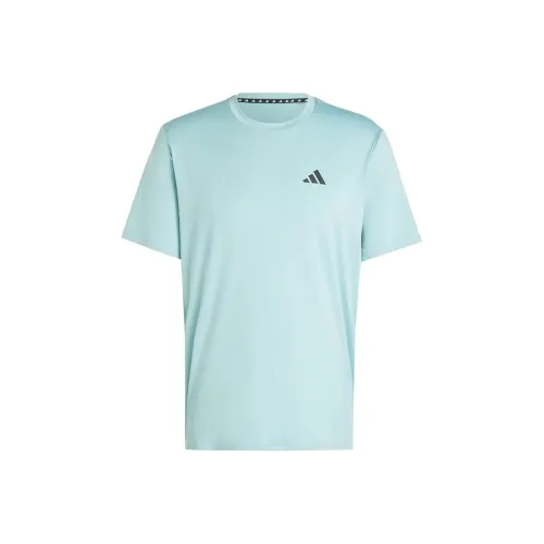 Adidas Blue Men's T-Shirts Adidas Синий Мужской Т-Ширт