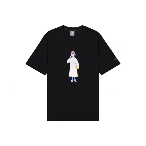 New Balance совместная линия Mr. Slowboy Graphic T-Shirt Унисекс Черный