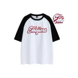 Белый с черной вышивкой.