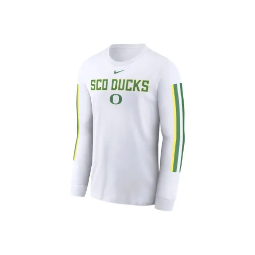 Nike College Oregon Ducks Local Spirit Слоган T-Рубашка Мужская Белая