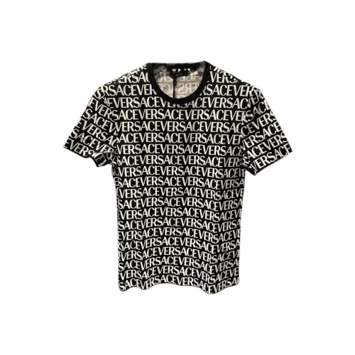 VERSACE Мужские черные T-рубашки