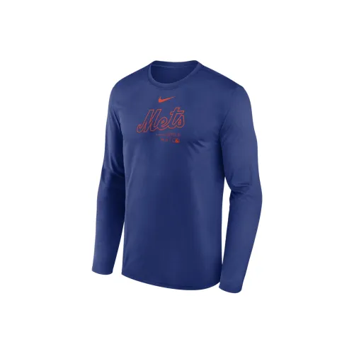 nike New York Mets Аутентичная Коллекция Practice T-Shirt Мужская Синие