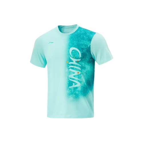 LINING Table Tennis Collection Sports Lifestyle Collection T-Shirt Унисекс Островной синий