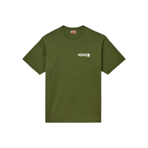 KENZO Boke Flower Series Зеленый Мужской T-Рубашки