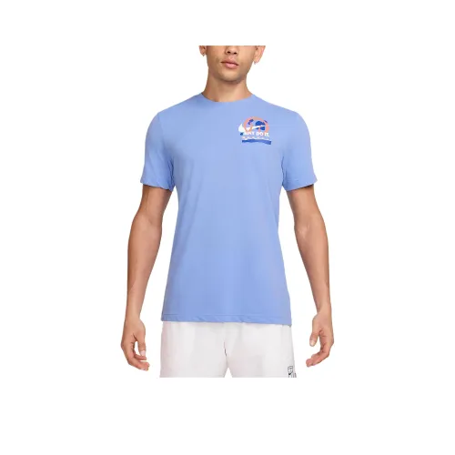 nike Dri FitTennis FW24 T Рубашка Мужская Синяя