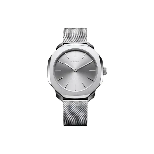 D1 MILANO Ultra Thin Collection Наручные часы Кварцевый механизм Нержавеющая сталь Ремешок 36 мм Серебристый циферблат Женские часы