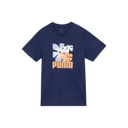 PUMA Морской Синий Мужская Футболка