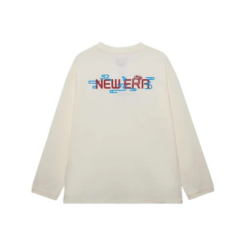 New Era Snake Year Spring Festival Limited Series FW24 T Рубашка Унисекс Айвори Белый