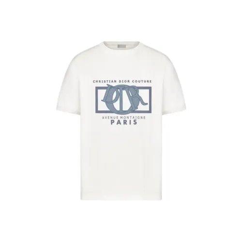 DIOR Белая Мужская T-Рубашка