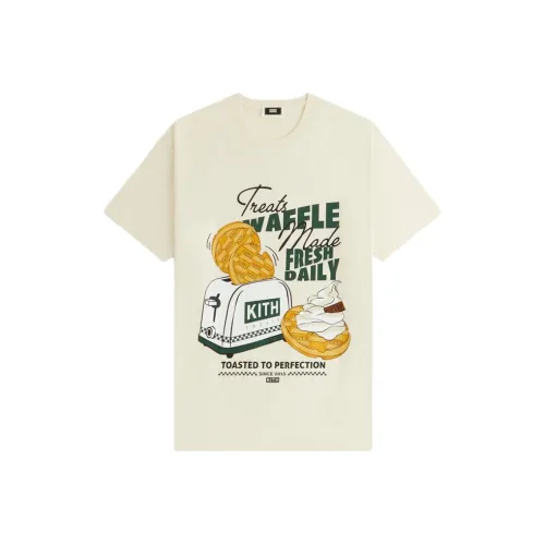 KITH Тостер Винтаж T Рубашка Унисекс Вафельная вязка
