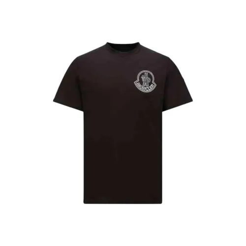 MONCLER SS25 Черные Мужские T-рубашки