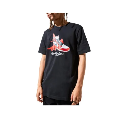 Jordan 13 Черные Мужские T-рубашки