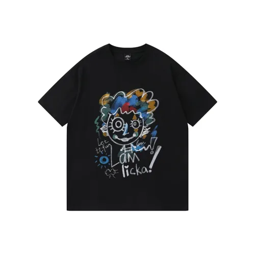 LAMLICKA Черная унисекс футболка