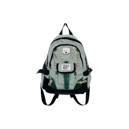 Tong Tong Rabbit Нейлон Рюкзак Унисекс Зеленый