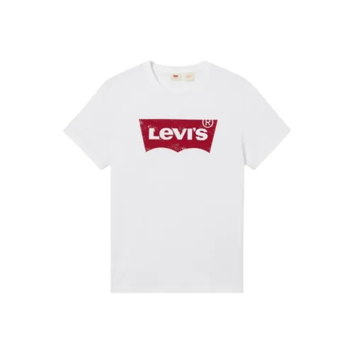 Levis Белая Мужская T-Рубашка