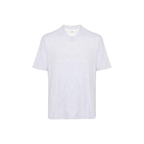 BRUNELLO CUCINELLI Серый Мужской T-Рубашки