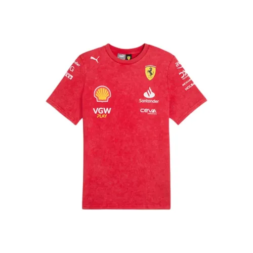 PUMA x FERRARI SCUDERIA FW24 T Рубашка Мужская Красная