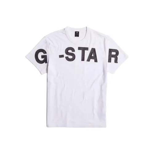 STAR Натуральная Белая Мужская T-Рубашка