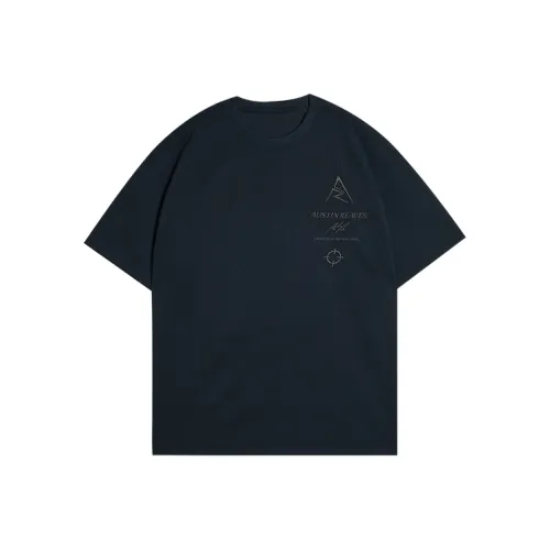 RIGORER x AOSITING·LIFUSI Вафельная вязка Дышащий Sweat Wicking Круглый вырез Упражнение Повседневные Спортивные Т Рубашка Унисекс