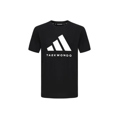 Adidas Taekwondo T-Shirt Унисекс Черный Белый
