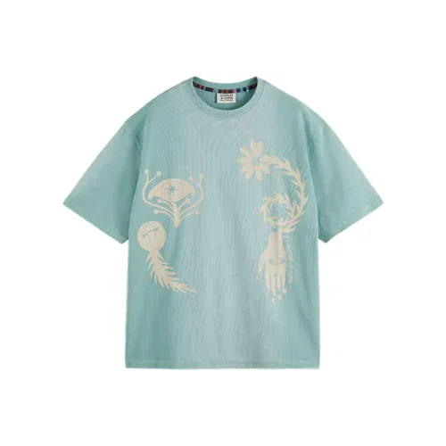 Scotch Soda FW24 T Рубашка Мужская Синяя