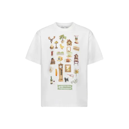 JW Anderson Белая Мужская T-Рубашка