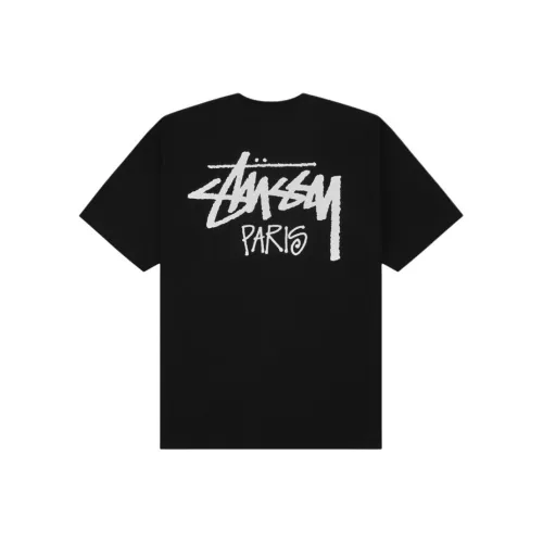 STUSSY SS25 Черная унисекс футболка