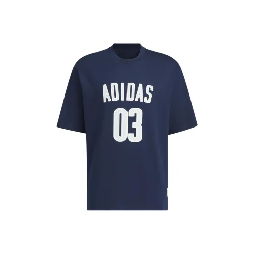 Adidas Темно-синие мужские футболки T-Shirt