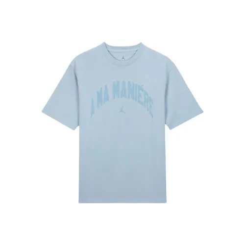 Jordan x A Ma Maniére T-Shirt Мужской Светло-Синий