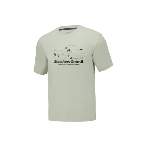 Skechers Sports Lifestyle Collection GO DRI T-Shirt Унисекс Морская трава Серый Зеленый