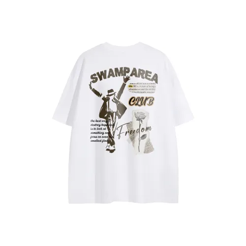 SWAMP AREA T-Shirt Унисекс Белый
