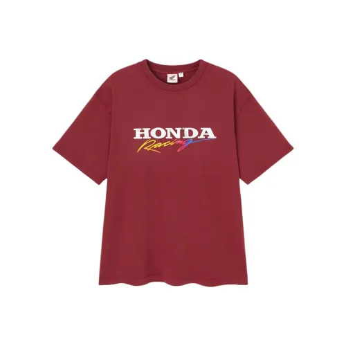 GU x Honda SS25 T Рубашка Мужская Красная