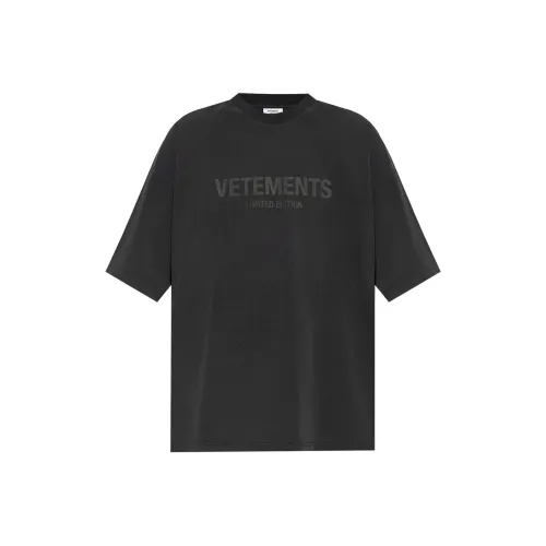Vetements Черные Мужские T-Рубашки