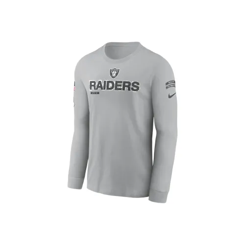 nike NFL FW24 Las Vegas Raiders Salute To Service Талисман Edge Legend T-Shirt Мужская Планшет Серебряный