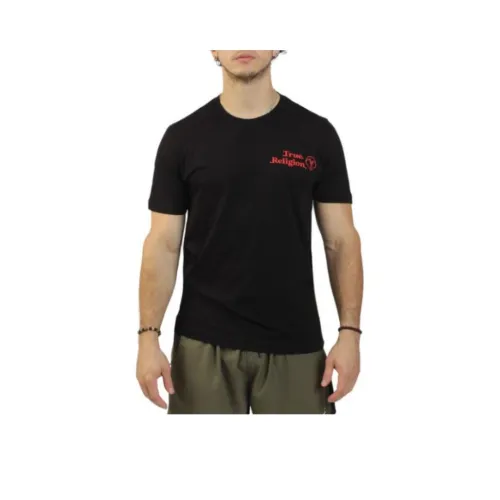 TRUE RELIGION T Рубашка Мужская Черная