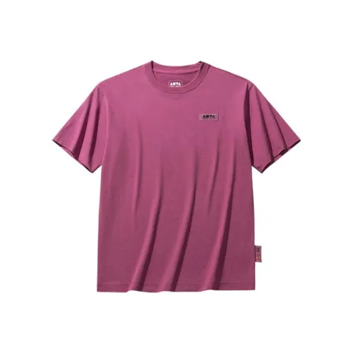 ANTA Life Collection T-Shirt Мужская Дымчатый Розовый Фиолетовый