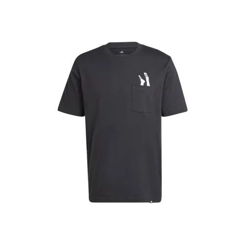 adidas clothing Черная унисекс футболка