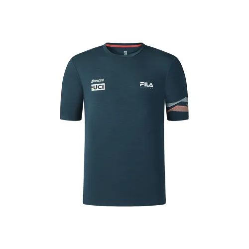 FILA Велоспорт T-рубашка Мужская Коралловый Reef Синий