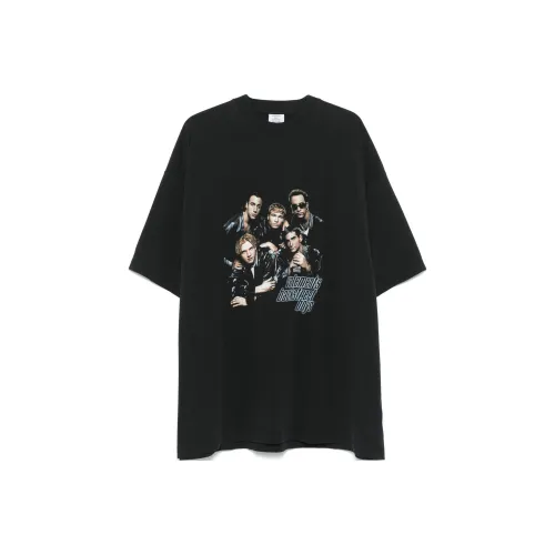 Vetements Черная унисекс футболка