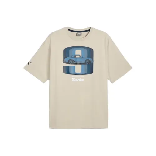 PUMA Porsche Legacy 911 SS24 Рукав с оборванным плечом T-рубашка Мужская Пустыня Пыль