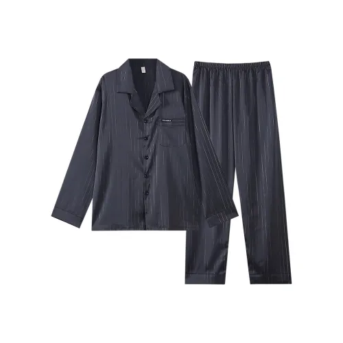 XIAFENYAN Пижамный комплект мужской черный