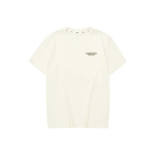 Skechers Sports Life Collection T-Shirt Мужской Кремовый Бежевый Белый
