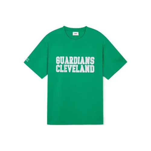 MLB Base Logo Cleveland Defenders T-Shirt Унисекс Зеленый